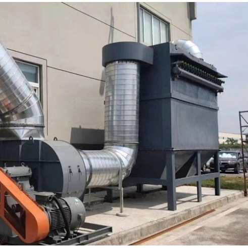 Bin roof dust collector