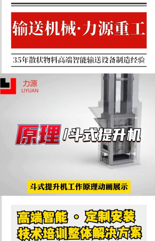 Animation demo of the bucket elevator